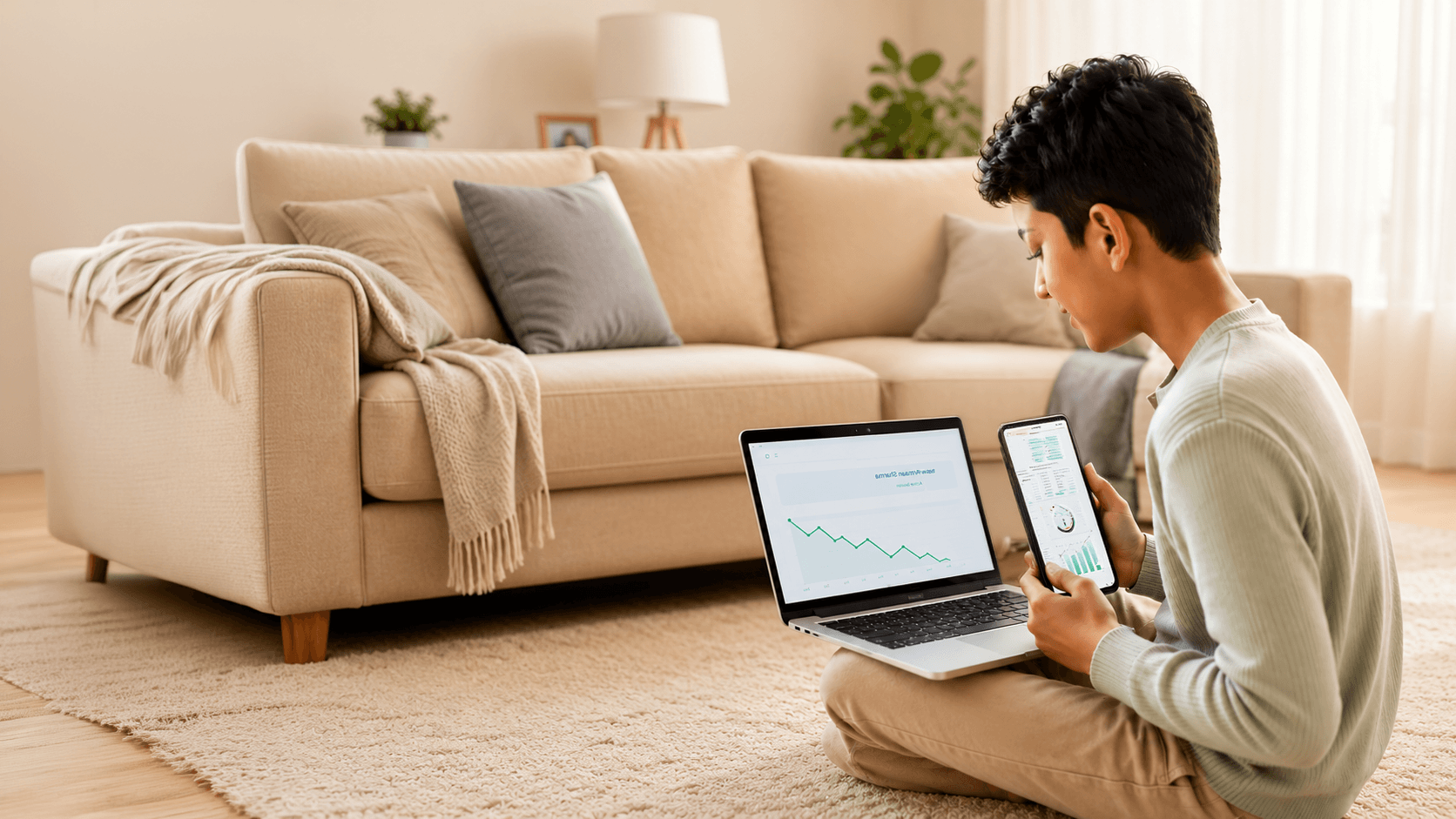 Parent reviewing a child's progress in the Jadhu dashboard